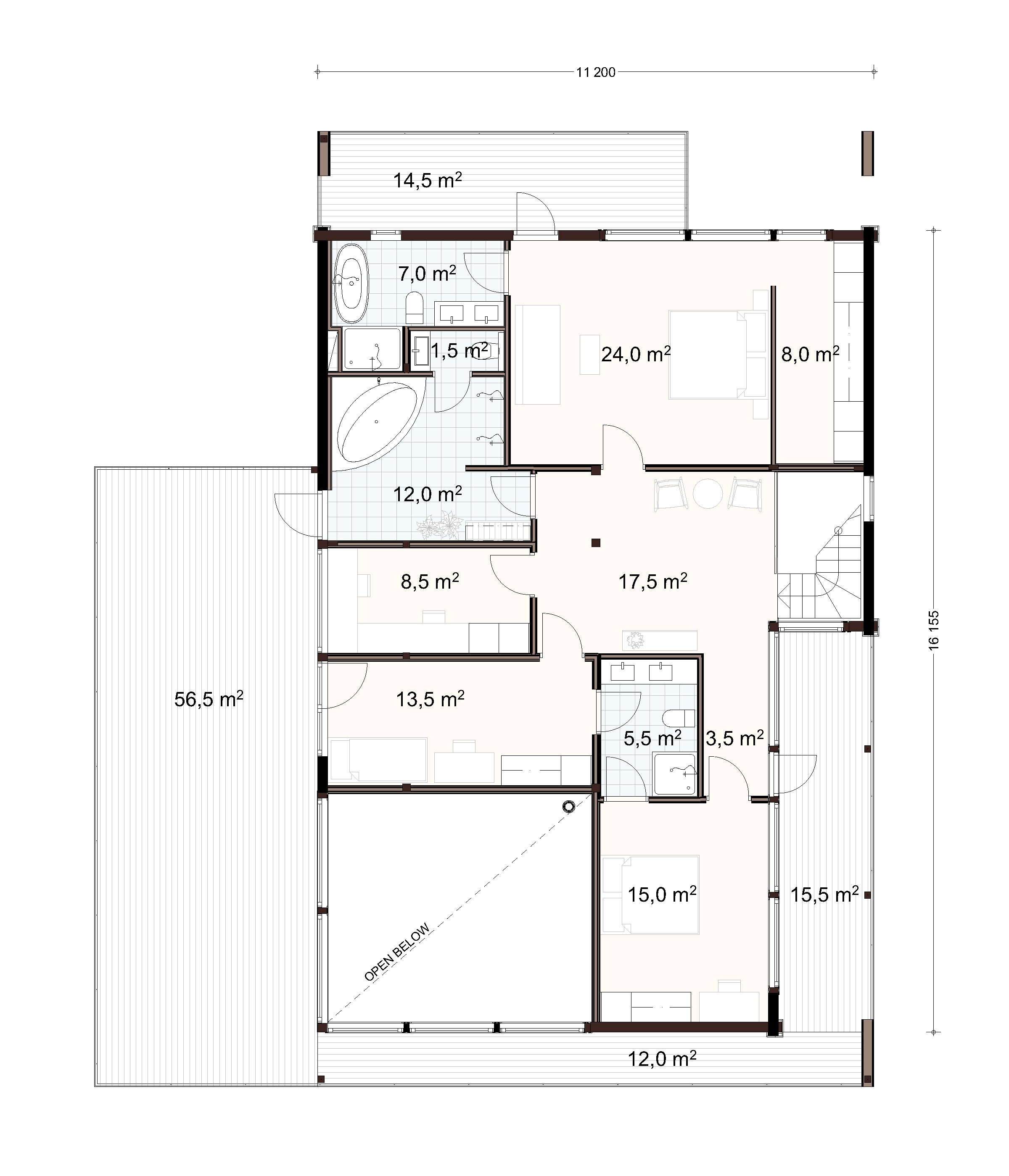 Honka Latvus 2nd floor